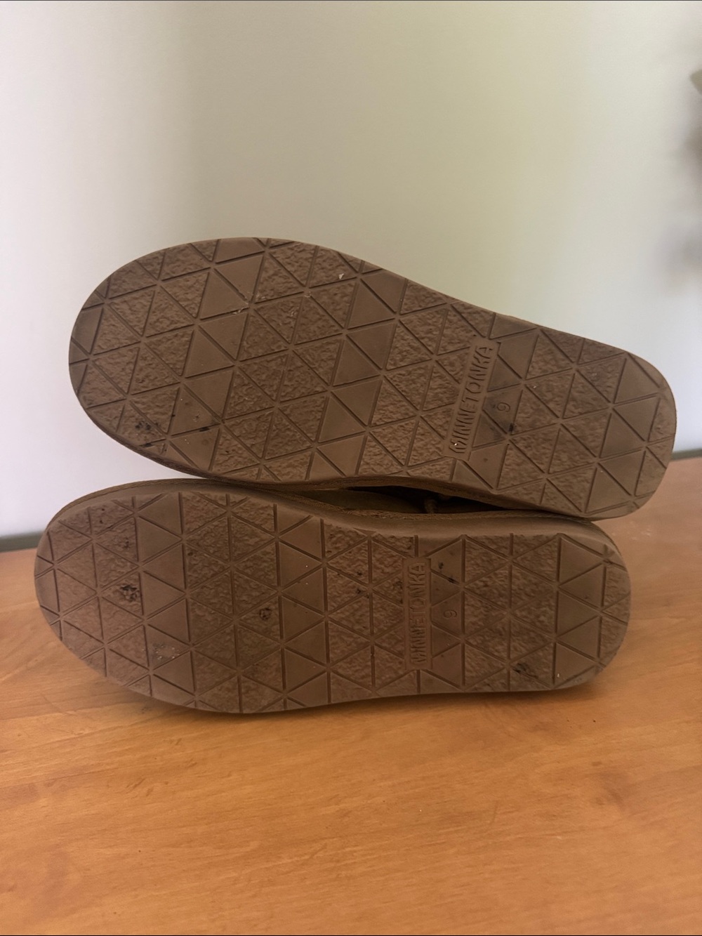 Minnetonka Chestnut Brown Shearling-Lined Suede Booties - Picture 5 of 6